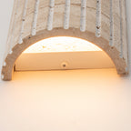 Travertine Dimmable LED Wall Sconce with Vertical Grooved Design - product image 25 | Zenvolit
