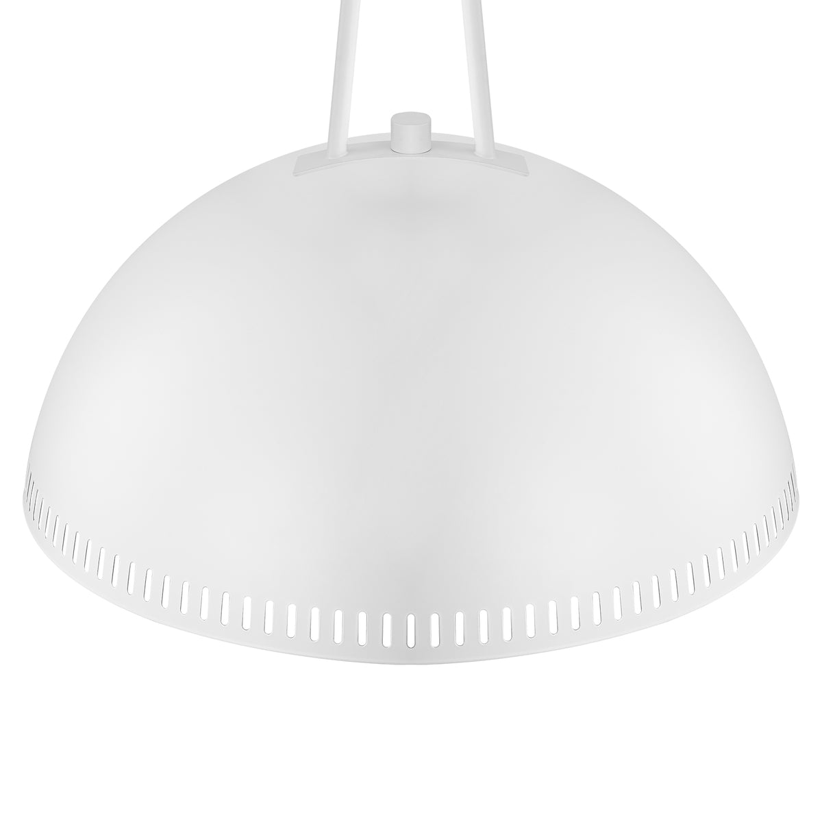 Modern White Dome Pendant Light with Gold Interior Kitchen Lamp - product image 9 | Zenvolit