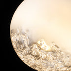 6-Light Modern Gradient Moon Glass Globe LED Chandelier Dimmable - product image 20 | Zenvolit