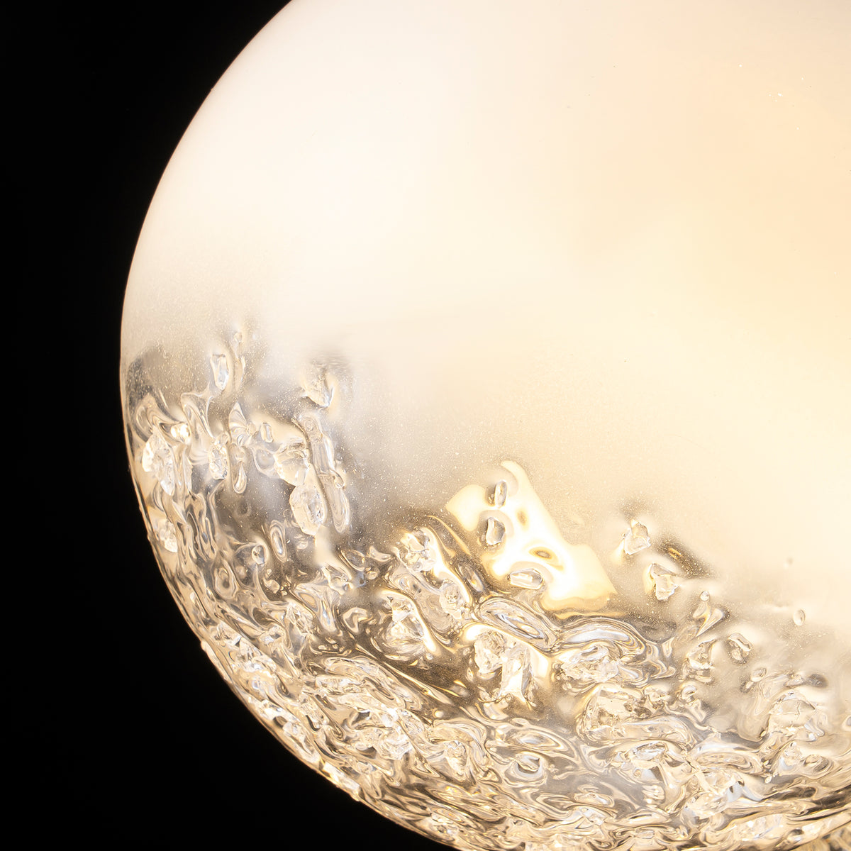 6-Light Modern Gradient Moon Glass Globe LED Chandelier Dimmable - product image 20 | Zenvolit