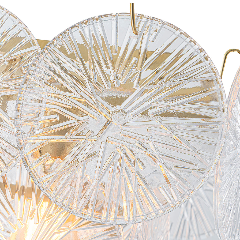 5-Light Modern Linear Chandelier with Sunflower Glass Petals - product image 16 | Zenvolit