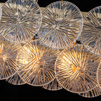 5-Light Modern Linear Chandelier with Sunflower Glass Petals - product image 17 | Zenvolit