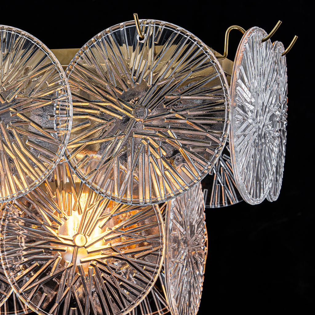 5-Light Modern Linear Chandelier with Sunflower Glass Petals - product image 18 | Zenvolit