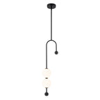 Black Dual Globe LED Pendant Light Dimmable Modern Hanging Fixture - product image 5 | Zenvolit