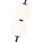 Black Dual Globe LED Pendant Light Dimmable Modern Hanging Fixture - product image 7 | Zenvolit