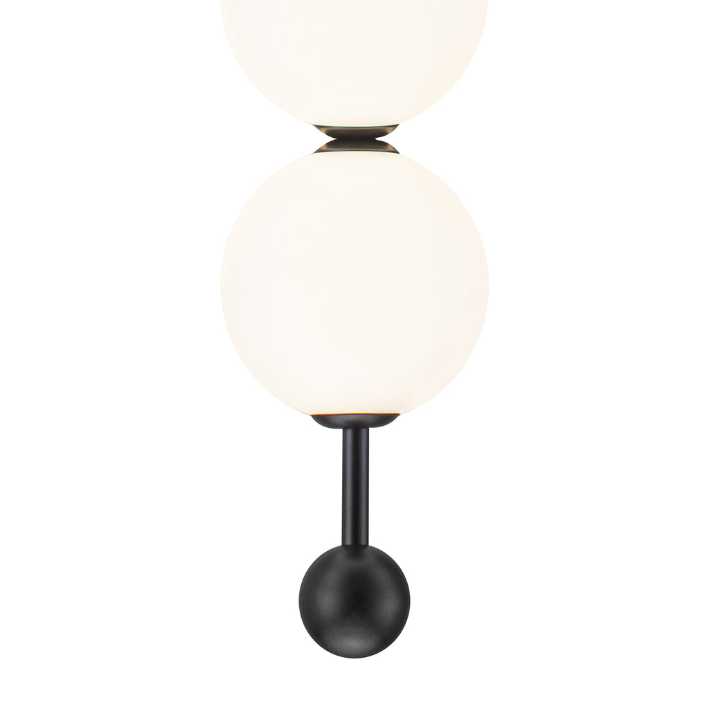 Black Dual Globe LED Pendant Light Dimmable Modern Hanging Fixture - product image 8 | Zenvolit