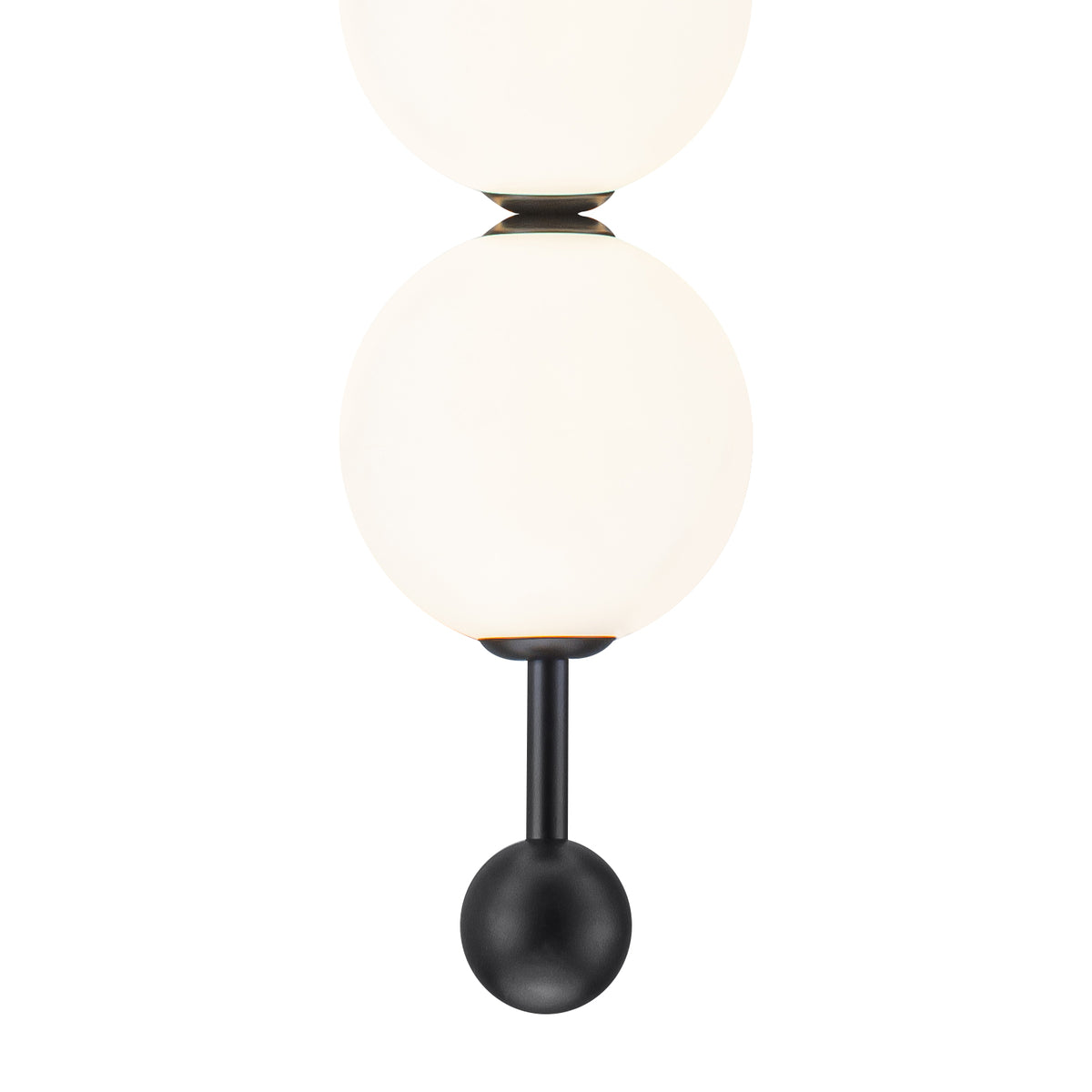 Black Dual Globe LED Pendant Light Dimmable Modern Hanging Fixture - product image 8 | Zenvolit