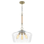 Modern 3-Light Clear Glass Pendant Chandelier for Kitchen Dining Room - product image 7 | Zenvolit