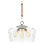 Modern 3-Light Clear Glass Pendant Chandelier for Kitchen Dining Room - product image 8 | Zenvolit