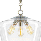 Modern 3-Light Clear Glass Pendant Chandelier for Kitchen Dining Room - product image 9 | Zenvolit