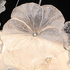 Modern LED Chandelier Clear & Frosted Glass Floral Petals Dimmable - product image 14 | Zenvolit