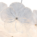 Modern LED Chandelier Clear & Frosted Glass Floral Petals Dimmable - product image 15 | Zenvolit