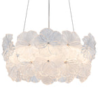 Modern LED Chandelier Clear & Frosted Glass Floral Petals Dimmable - product image 16 | Zenvolit