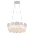 Modern LED Chandelier Clear & Frosted Glass Floral Petals Dimmable - product image 20 | Zenvolit