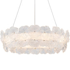 Modern LED Chandelier Clear & Frosted Glass Floral Petals Dimmable - product image 17 | Zenvolit