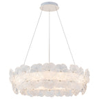 Modern LED Chandelier Clear & Frosted Glass Floral Petals Dimmable - product image 20 | Zenvolit