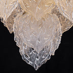 24.8 inch 6-Light Luxury Gold Chandelier with Double-Tier Clear Glass Leaves - product image 12 | Zenvolit