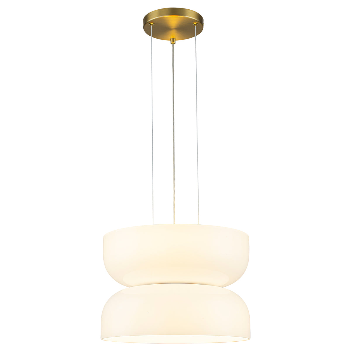 Milky Glass LED Pendant Light with Up & Down Lighting, Dimmable - product image 15 | Zenvolit