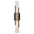 Black Metal Rectangular Water Pattern LED Dimmable Wall Sconce - product image 13 | Zenvolit