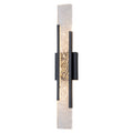 Black Metal Rectangular Water Pattern LED Dimmable Wall Sconce - product image 16 | Zenvolit