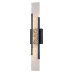 Black Metal Rectangular Water Pattern LED Dimmable Wall Sconce - product image 16 | Zenvolit