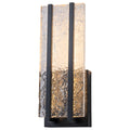 Black Metal Rectangular Water Pattern LED Dimmable Wall Sconce - product image 15 | Zenvolit
