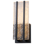 Black Metal Rectangular Water Pattern LED Dimmable Wall Sconce - product image 15 | Zenvolit