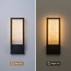 Black Metal Rectangular Water Pattern LED Dimmable Wall Sconce - product image 8 | Zenvolit