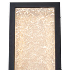 Black Metal Rectangular Water Pattern LED Dimmable Wall Sconce - product image 9 | Zenvolit