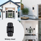 2-Light Black Outdoor Wall Sconce IP54 Up Down Light Patio Garage - product image 6 | Zenvolit