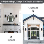 2-Light Black Outdoor Wall Sconce IP54 Up Down Light Patio Garage - product image 15 | Zenvolit