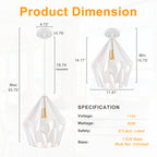 Industrial Geometric Metal Pendant Light Hanging Kitchen Fixture - product image 1 | Zenvolit