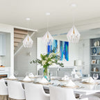 Industrial Geometric Metal Pendant Light Hanging Kitchen Fixture