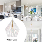Industrial Geometric Metal Pendant Light Hanging Kitchen Fixture