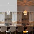 Industrial Geometric Metal Pendant Light Hanging Kitchen Fixture