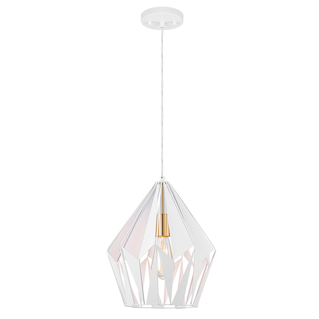 Industrial Geometric Metal Pendant Light Hanging Kitchen Fixture