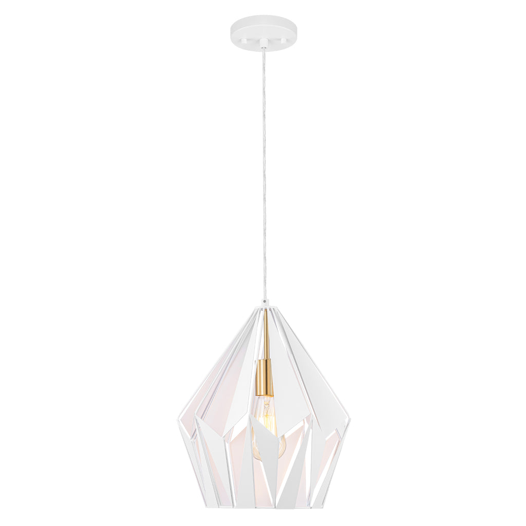 Industrial Geometric Metal Pendant Light Hanging Kitchen Fixture