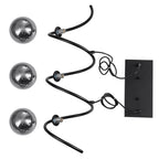 Modern 3-Light Black Spiral Pendant Light with Smoky Gray Glass Shades - product image 17 | Zenvolit