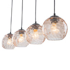 36.61 inch 4-Light Vintage Wood Pendant Lights with Amber Glass Shades - product image 12 | Zenvolit