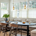 Modern Gold Kitchen Island Pendant Light with Clear Seeded Glass Shade - product image 8 | Zenvolit