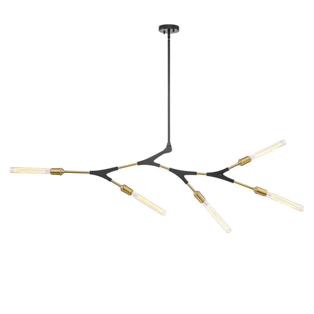 5-Light Modern Y-Shaped Branch Chandelier with Adjustable Swivel Mount - product image 7 | Zenvolit