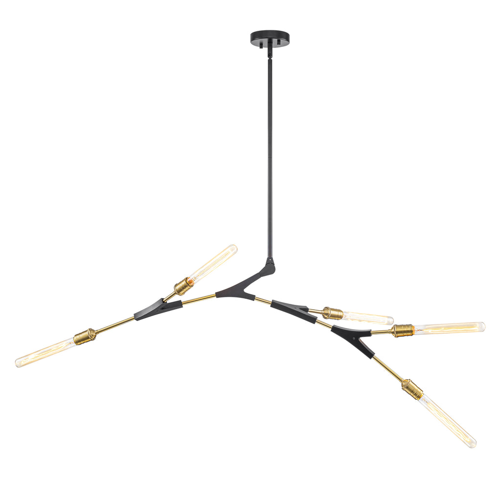 5-Light Modern Y-Shaped Branch Chandelier with Adjustable Swivel Mount - product image 8 | Zenvolit