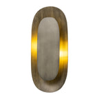 2-Light Vintage Elongated Shell-Shaped Metal Wall Sconce - product image 2 | Zenvolit