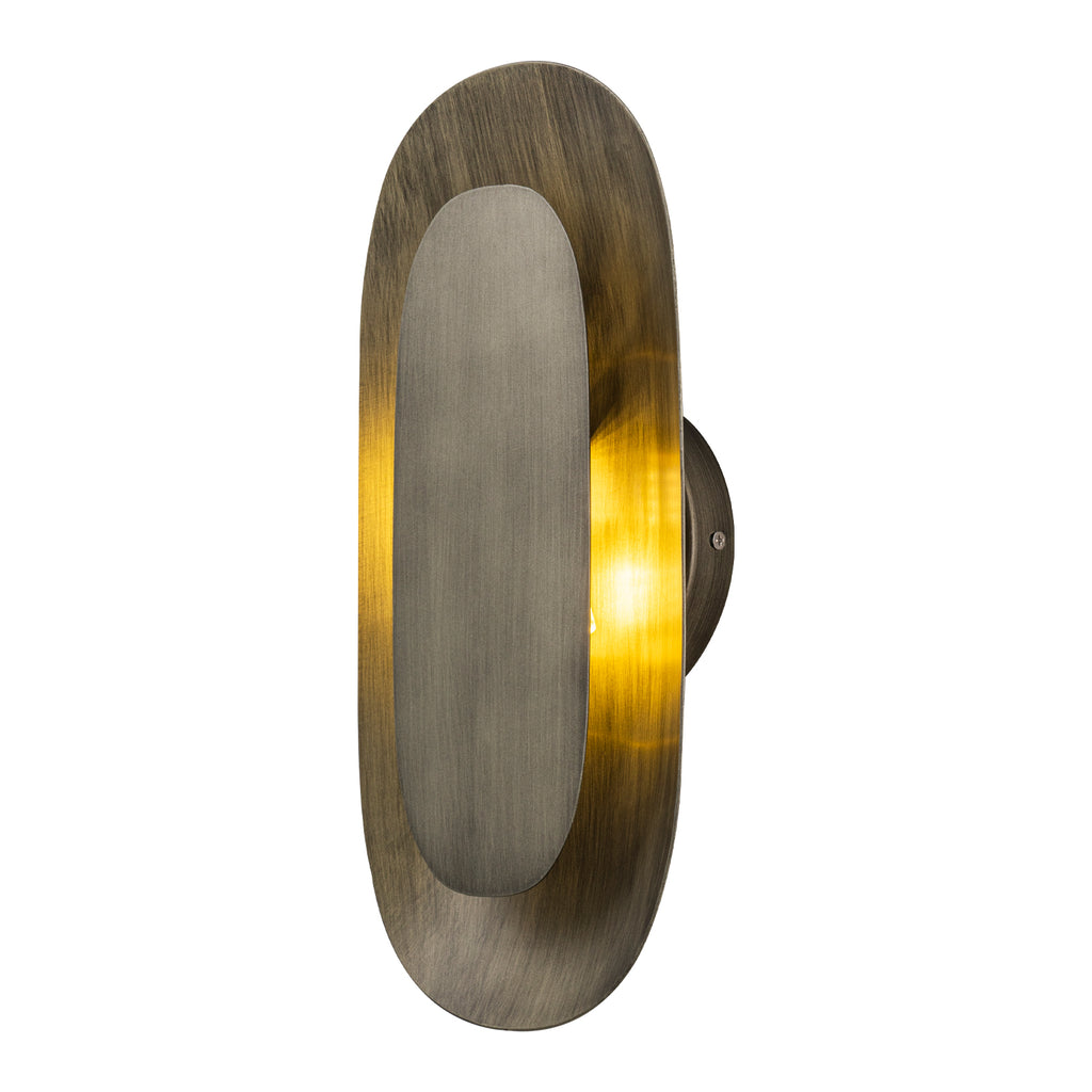 2-Light Vintage Elongated Shell-Shaped Metal Wall Sconce - product image 3 | Zenvolit