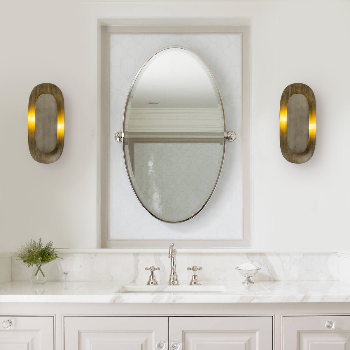 2-Light Vintage Elongated Shell-Shaped Metal Wall Sconce - product image 8 | Zenvolit