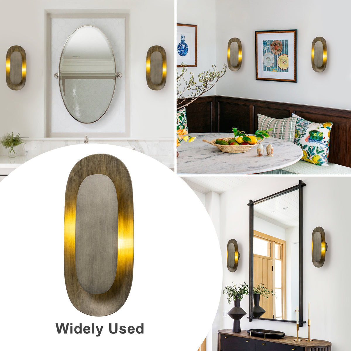2-Light Vintage Elongated Shell-Shaped Metal Wall Sconce - product image 9 | Zenvolit