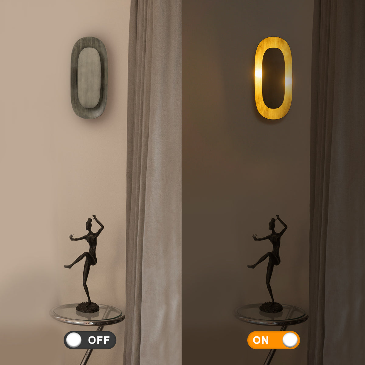 2-Light Vintage Elongated Shell-Shaped Metal Wall Sconce - product image 10 | Zenvolit