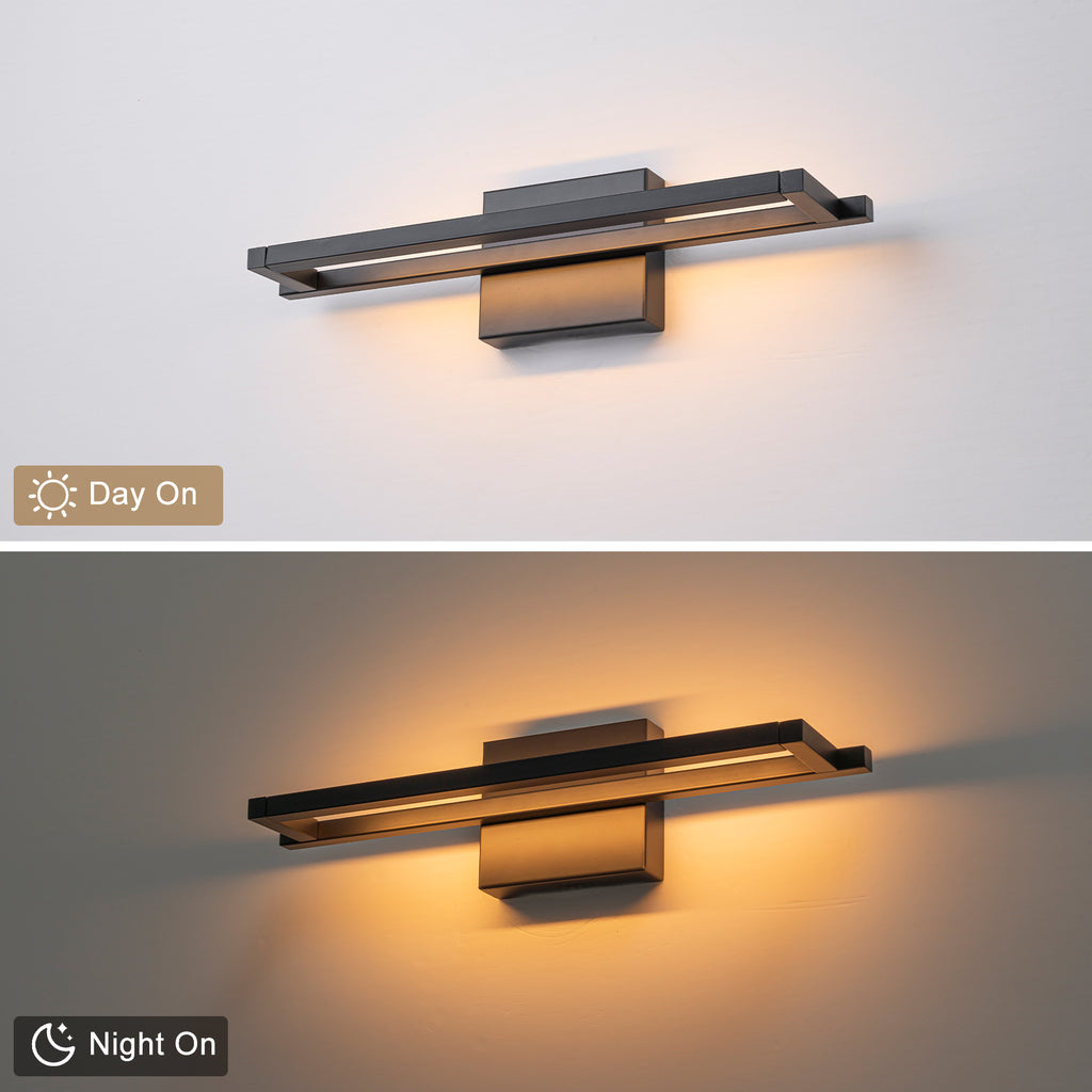 Modern Matte Black Linear Rectangular LED Wall Sconces Dimmable - product image 8 | Zenvolit