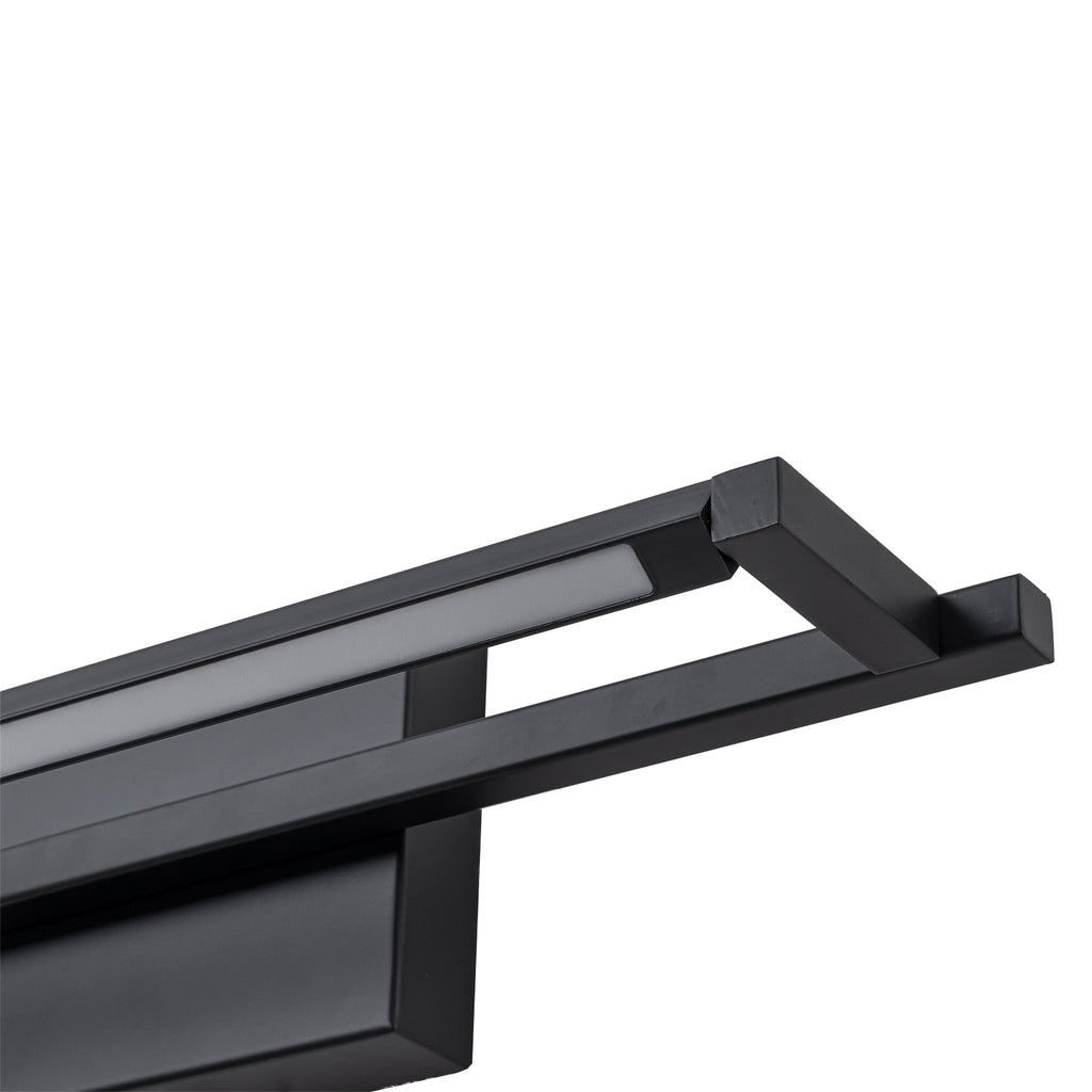 Modern Matte Black Linear Rectangular LED Wall Sconces Dimmable - product image 10 | Zenvolit
