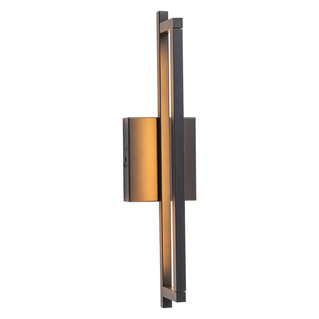 Modern Matte Black Linear Rectangular LED Wall Sconces Dimmable - product image 11 | Zenvolit